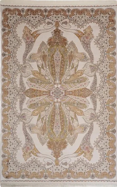 Arin 52857A Beyaz 160x230 Dikdörtgen Tam Halı 1