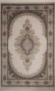 Arin 52849A Beyaz 200x290 Dikdörtgen Tam Halı 1