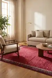 Tyana TY013 Kırmızı 80x150 Dikdörtgen Tam Halı 2