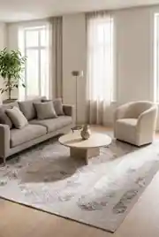 Arya AR060 Bej Gri 100x200 Dikdörtgen Tam Halı 2