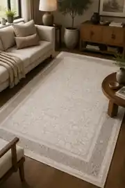 Allegra 00239A Bej 160x230 Dikdörtgen Tam Halı 2