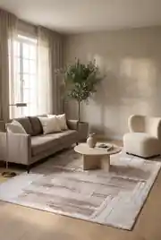 Arya AR055 Vizon Kahve 100x200 Dikdörtgen Tam Halı 2