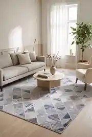 Arya AR059 Mavi 150x230 Dikdörtgen Tam Halı 2