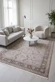 Lır LR036 Gri 120x180 Dikdörtgen Tam Halı 2