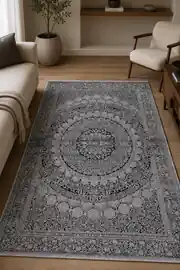 Tyana TY006 Gri 100x300 Dikdörtgen Tam Halı 2