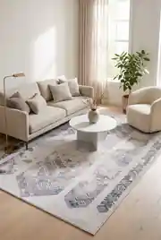 Arya AR060 Mavi 80x150 Dikdörtgen Tam Halı 2