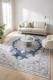 Lır LR006 Lacivert 200x290 Dikdörtgen Tam Halı 2
