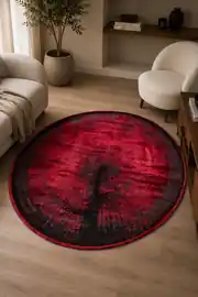 Tyana TY019 Bordo 200x200 Dikdörtgen Tam Halı 2
