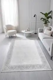 Allegra KY504 Gri 80x300 Dikdörtgen Tam Halı 2